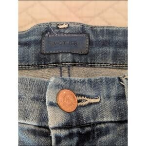 Mother Jeans Women's Size 28 Blue High Waisted Looker Ankle Fray (0330)